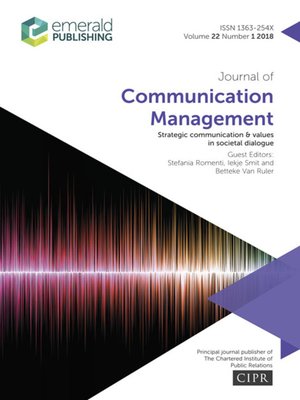 cover image of Journal of Communication Management, Volume 22, Number 1